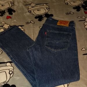 Levi's Men's Dark Blue Straight Jeans